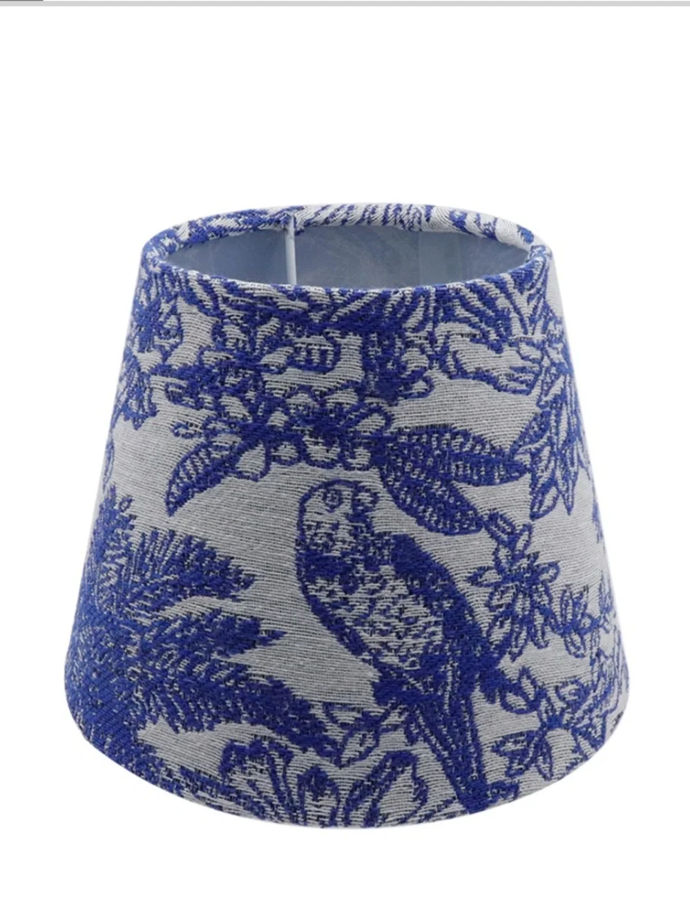Tropical Embroidered Lampshade - BLUE